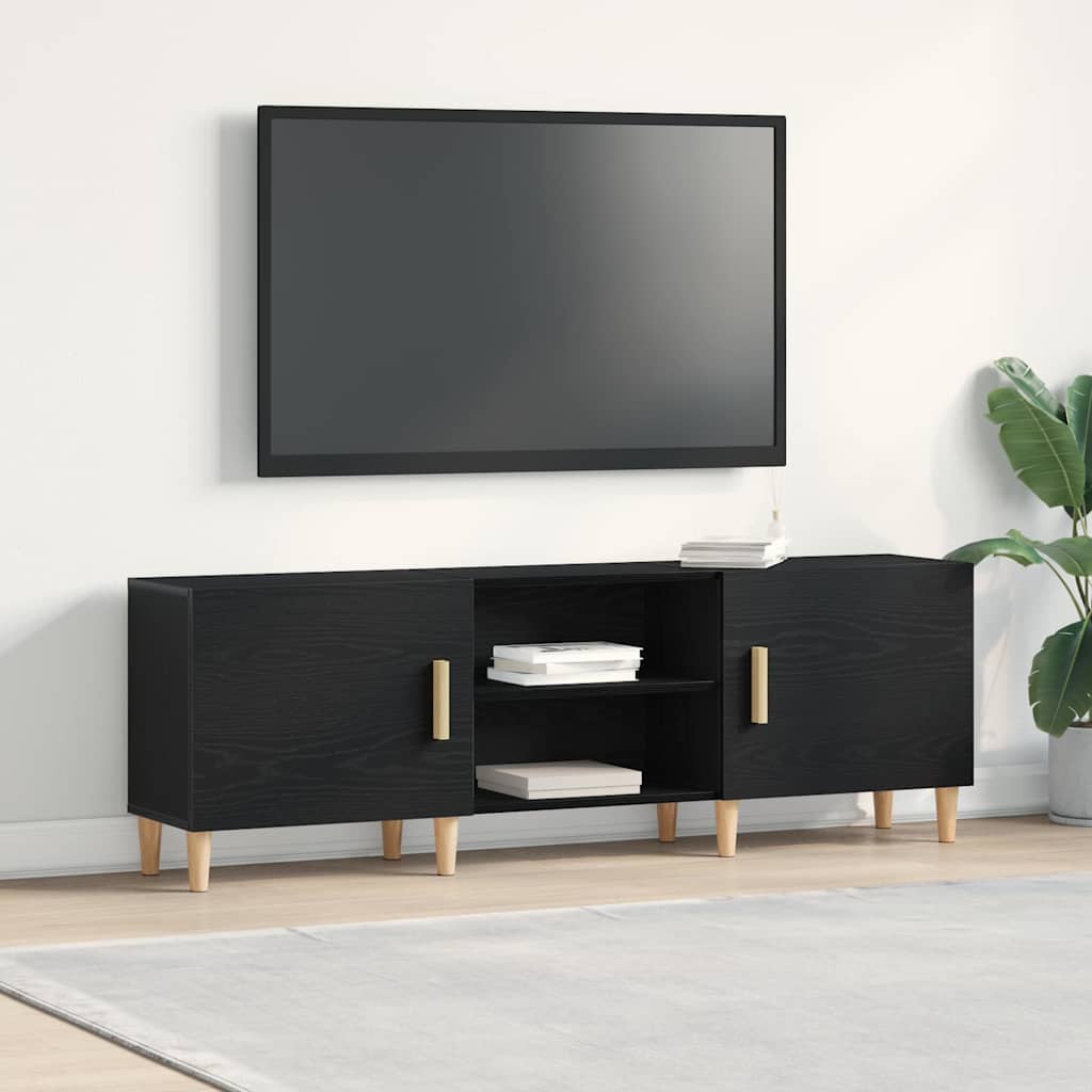 Teleri alus - Must Tamme, 150x30x50 cm, Valmistatud inseneripuidust