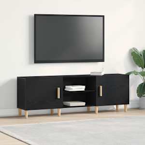 TV omarica Črna Orehovina 150 x 30 x 50 cm Konstruiran les