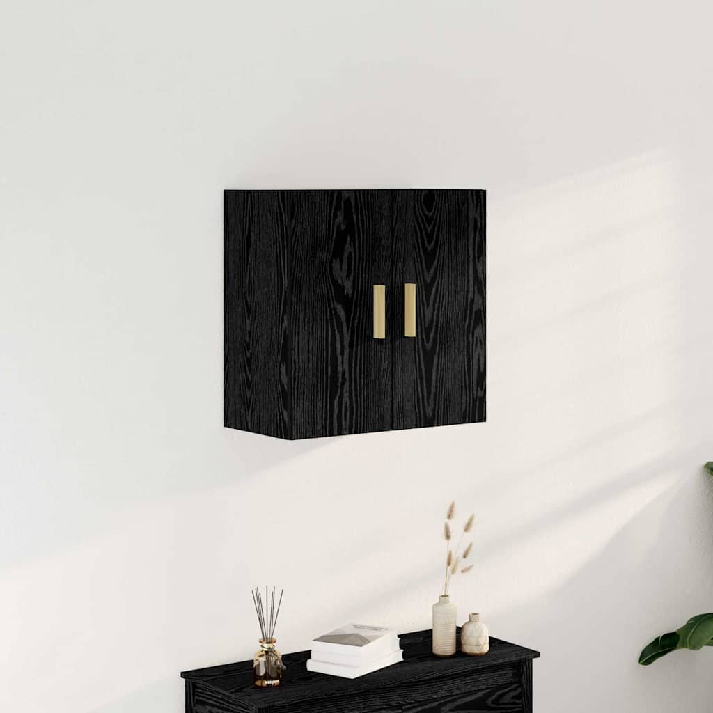 Must Tamme Seina Kapp - 60x30x60 cm, Valmistatud Tehispuidust