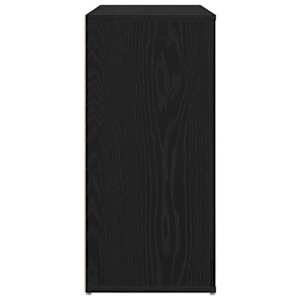 Servírovací skříň Černý dub 80 x 33 x 70 cm kompozitní dřevo - obrázek 8