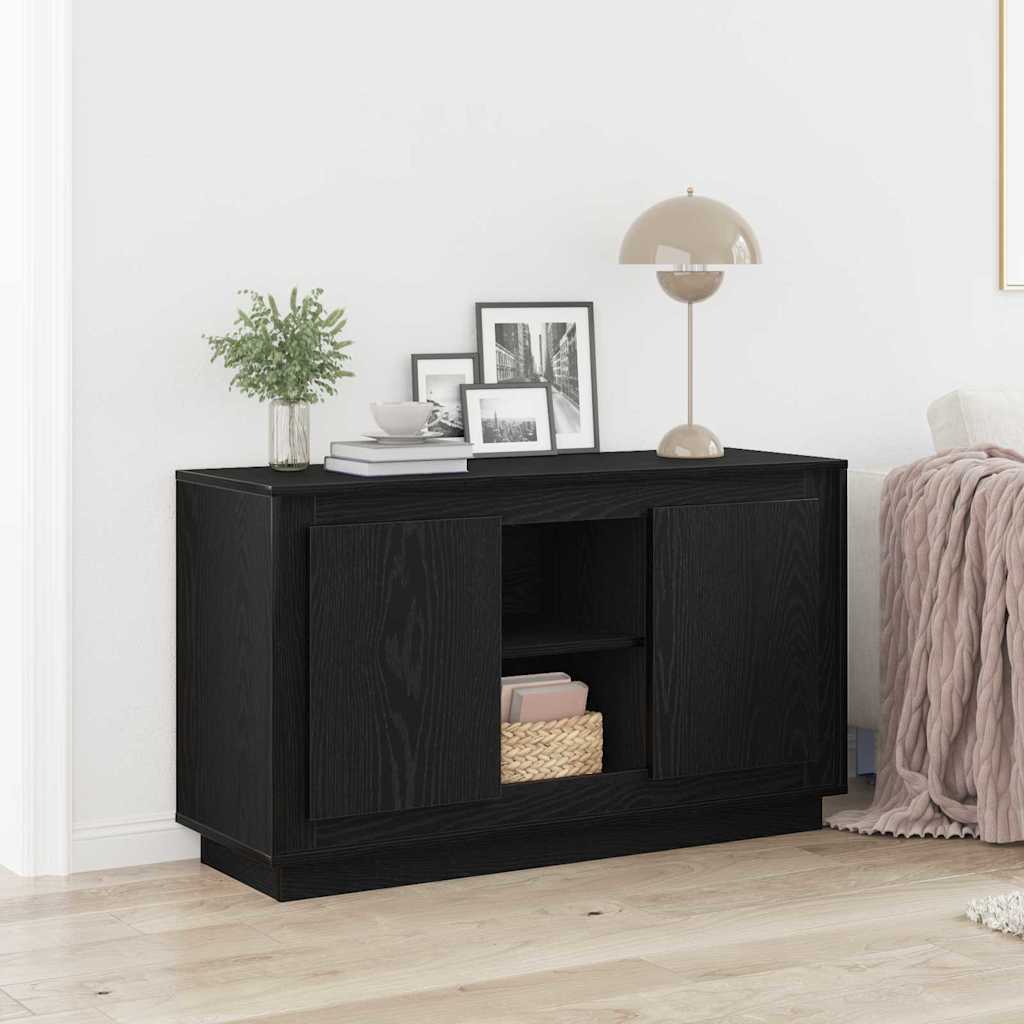 Bočný stolík Čierne dub 102x35x60 cm z technického dreva 862815