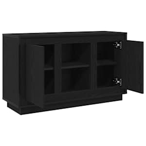 Servírovací skříň Černý dub 102 x 35 x 60 cm kompozitní dřevo - obrázek 5
