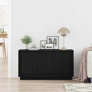 Servírovací skříň Černý dub 102 x 35 x 55 cm kompozitní dřevo - obrázek 4