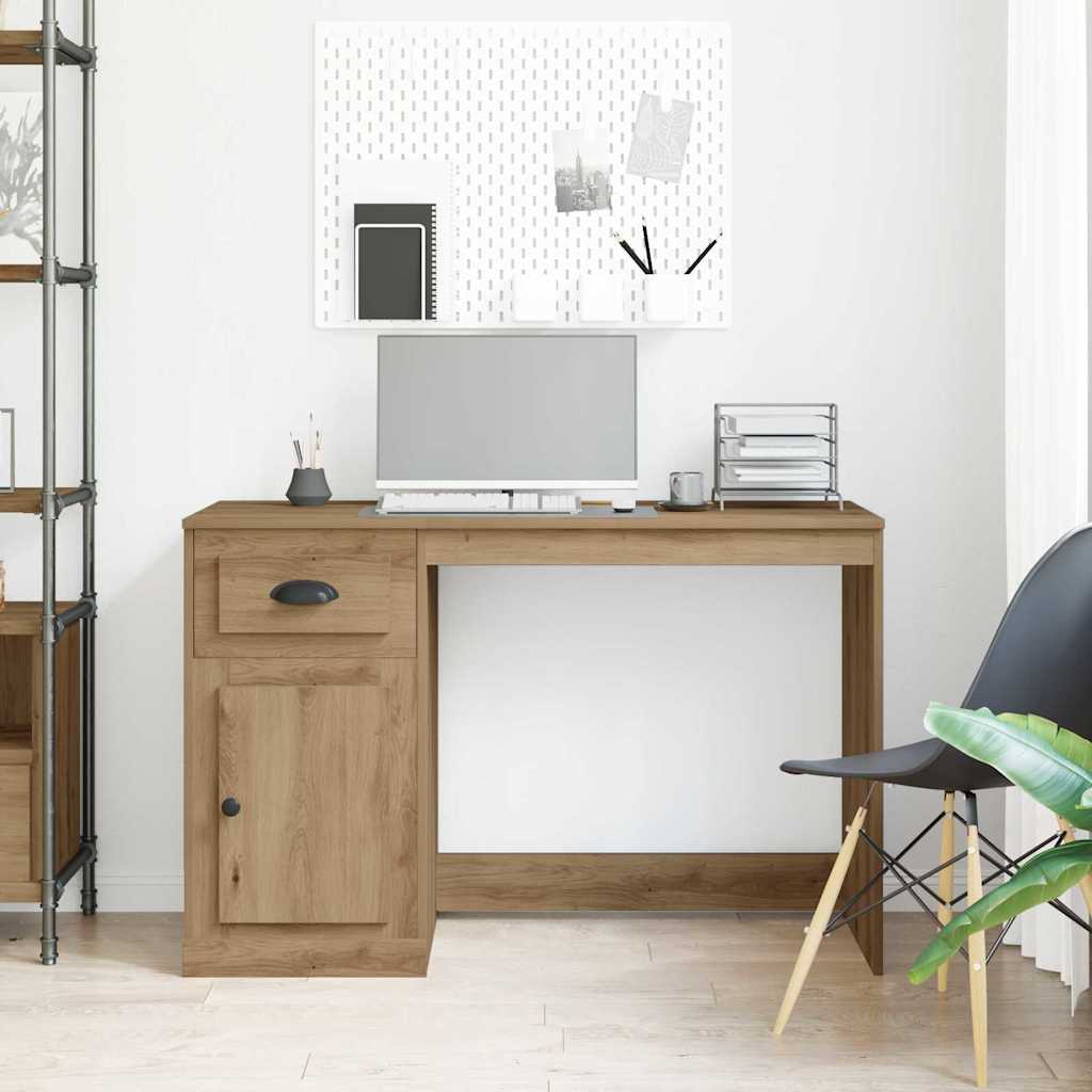 Escritorio y Cajón Mesa de Estudio con Almacenaje Madera Contrachapada vidaXL - Imagen 115 de 133