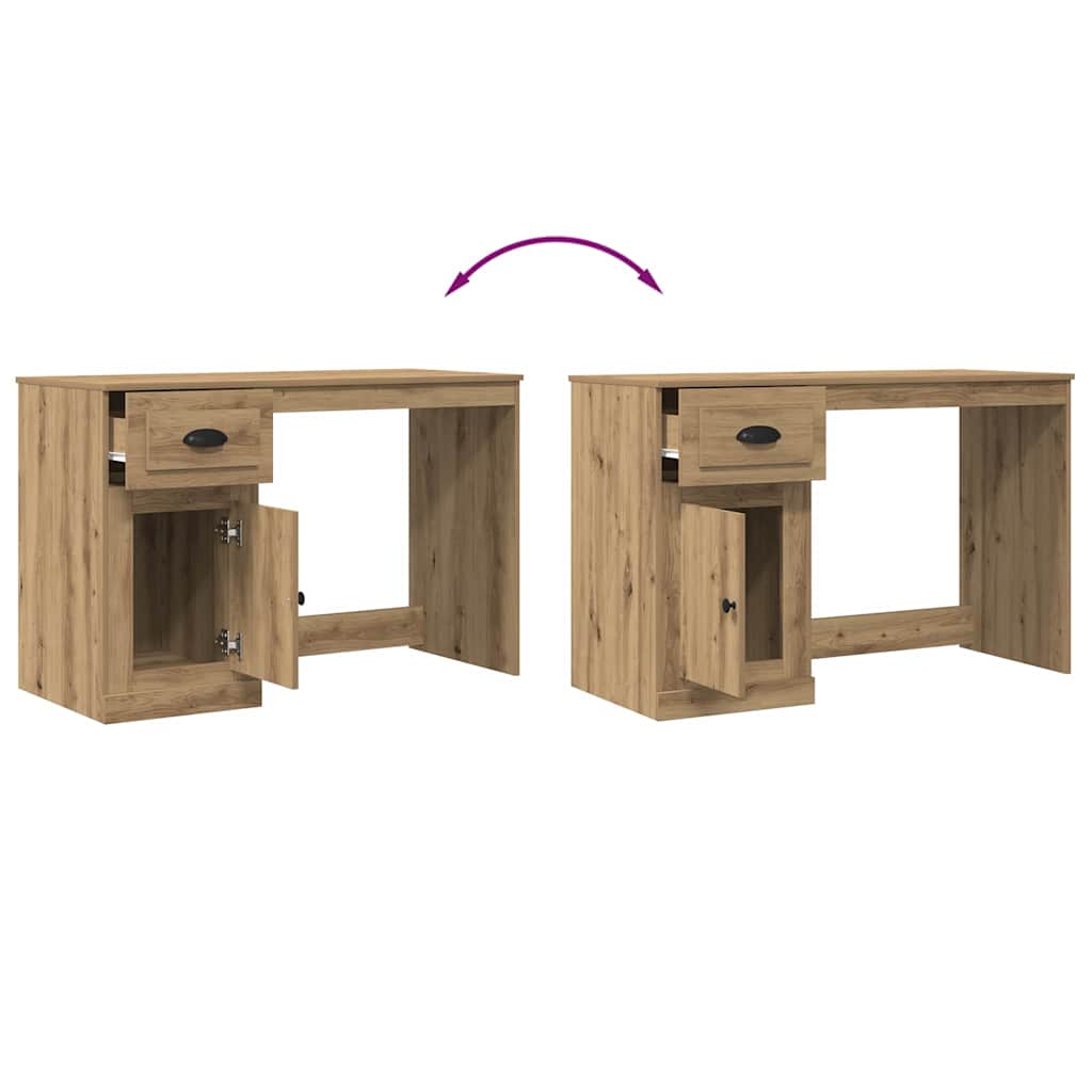 Escritorio y Cajón Mesa de Estudio con Almacenaje Madera Contrachapada vidaXL - Imagen 121 de 133