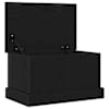 vidaXL Salvestuskarp Must tamm 50 x 30 x 28 cm Tehispuit