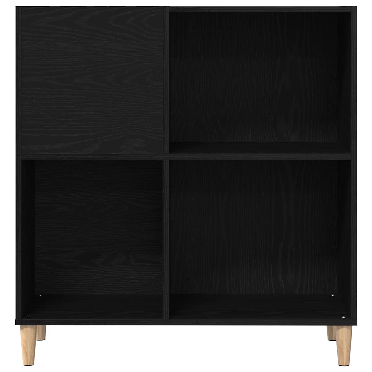 Pladeskab med hylde 84,5 x 38 x 89 cm Konstrueret træ - Billede 5