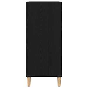 Skříň na gramofonové desky s policí Černý dub 84,5 x 38 x 89 cm - obrázek 6