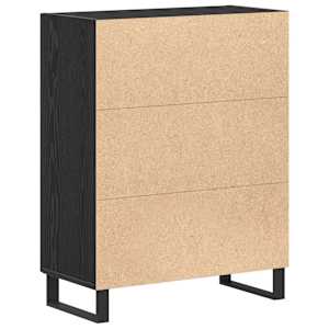 Servírovací skříň Černý dub 69,5 x 34 x 90 cm kompozitní dřevo - obrázek 8