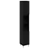 vidaXL Vannitoa kapp Must tamm 30 x 30 x 190 cm Tehispuit