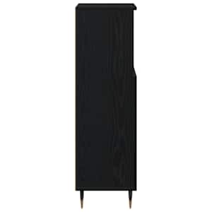 Koupelnová skříň Černý dub 30 x 30 x 100 cm kompozitní dřevo - obrázek 8