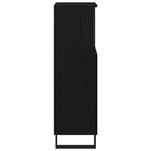 Koupelnová skříň Černý dub 30 x 30 x 100 cm kompozitní dřevo - obrázek 8