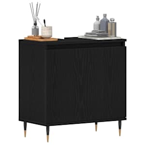 Skříňka pod umyvadlo Černý dub 58 x 33 x 60 cm kompozitní dřevo - obrázek 3