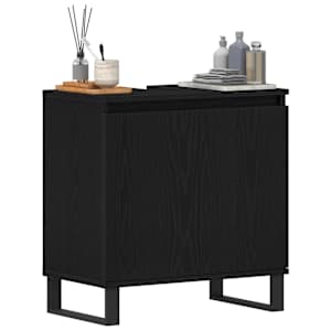 Skříňka pod umyvadlo Černý dub 58 x 33 x 60 cm kompozitní dřevo - obrázek 3