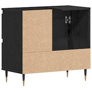 Koupelnová skříň Černý dub 65 x 33 x 60 cm kompozitní dřevo - obrázek 8