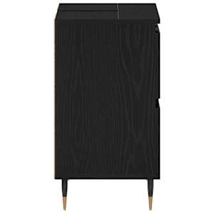 Skříňka pod umyvadlo Černý dub 80 x 33 x 60 cm kompozitní dřevo - obrázek 7