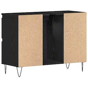 Skříňka pod umyvadlo Černý dub 80 x 33 x 60 cm kompozitní dřevo - obrázek 8
