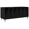 vidaXL Plaadikapp Must tamm 100 x 38 x 48 cm Tehispuit