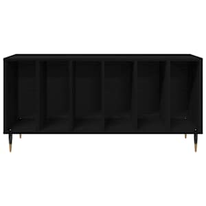 Skříň na gramofonové desky s policí Černý dub 100 x 38 x 48 cm - obrázek 5