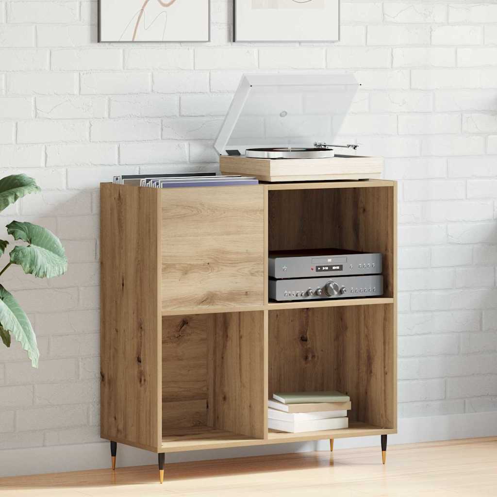Record Cabinet Gammelt Træ 84,5x38x89 cm Konstrueret Træ