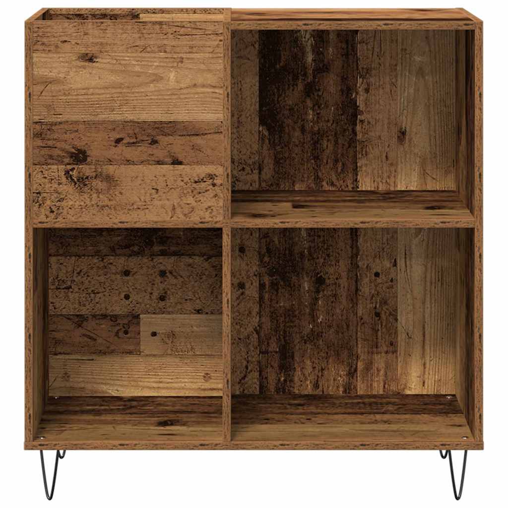 Plaadikapp riiuliga Vana puit 85 x 38 x 89 cm Tehispuit