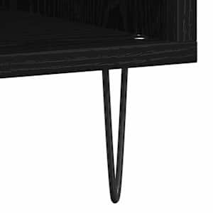 Skříň na gramofonové desky s policí Černý dub 85 x 38 x 89 cm - obrázek 8