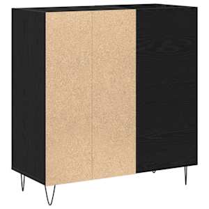 Skříň na gramofonové desky s policí Černý dub 85 x 38 x 89 cm - obrázek 7