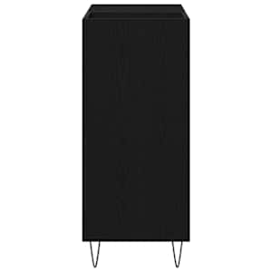 Skříň na gramofonové desky s policí Černý dub 85 x 38 x 89 cm - obrázek 6