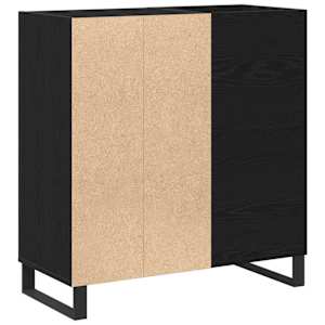 Skříň na gramofonové desky s policí Černý dub 85 x 38 x 89 cm - obrázek 7