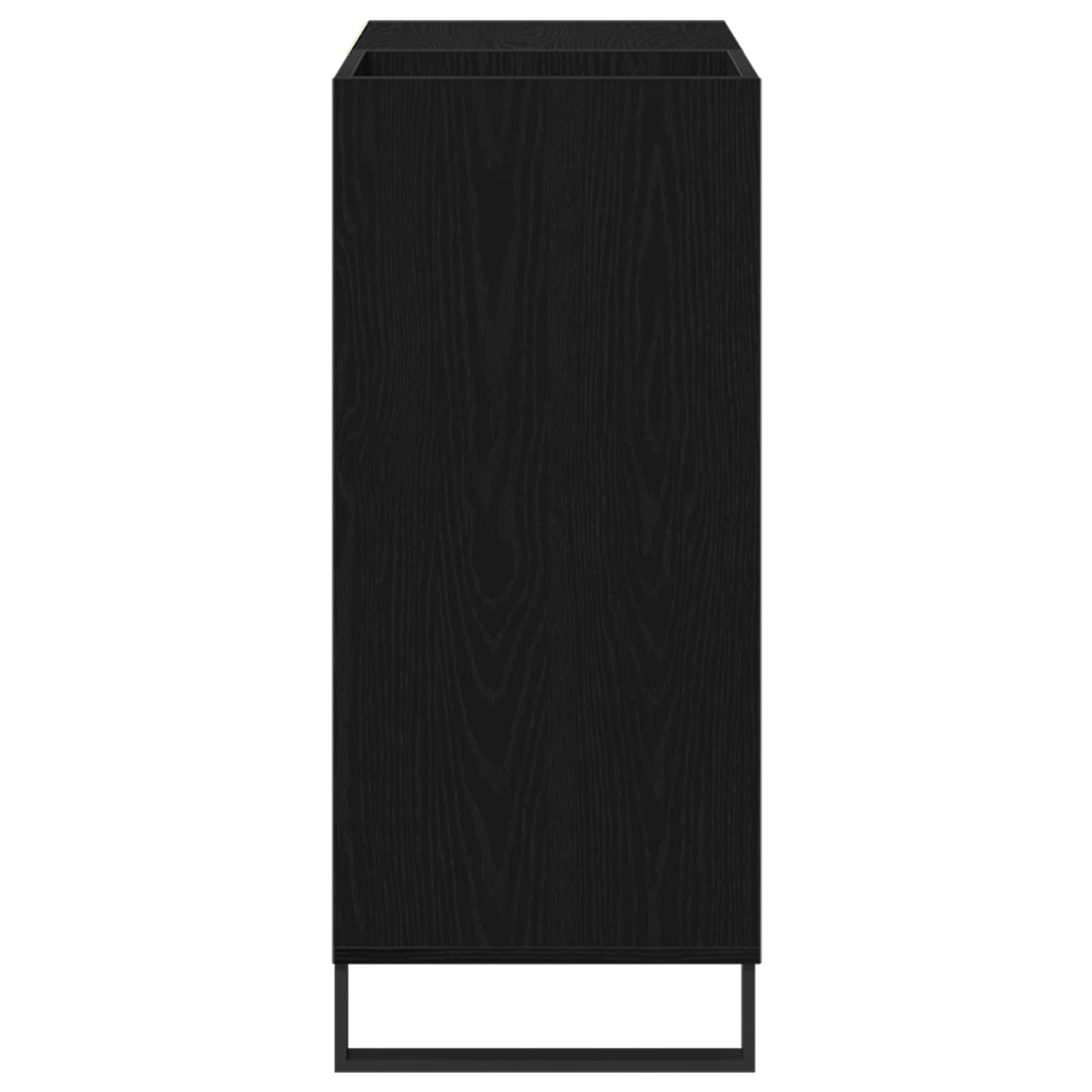 Skříň na gramofonové desky s policí Černý dub 85 x 38 x 89 cm - obrázek 6