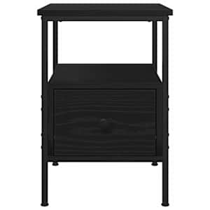 Noční skříňka 2 pcs Černý dub 34 x 36 x 50 cm kompozitní dřevo - obrázek 4