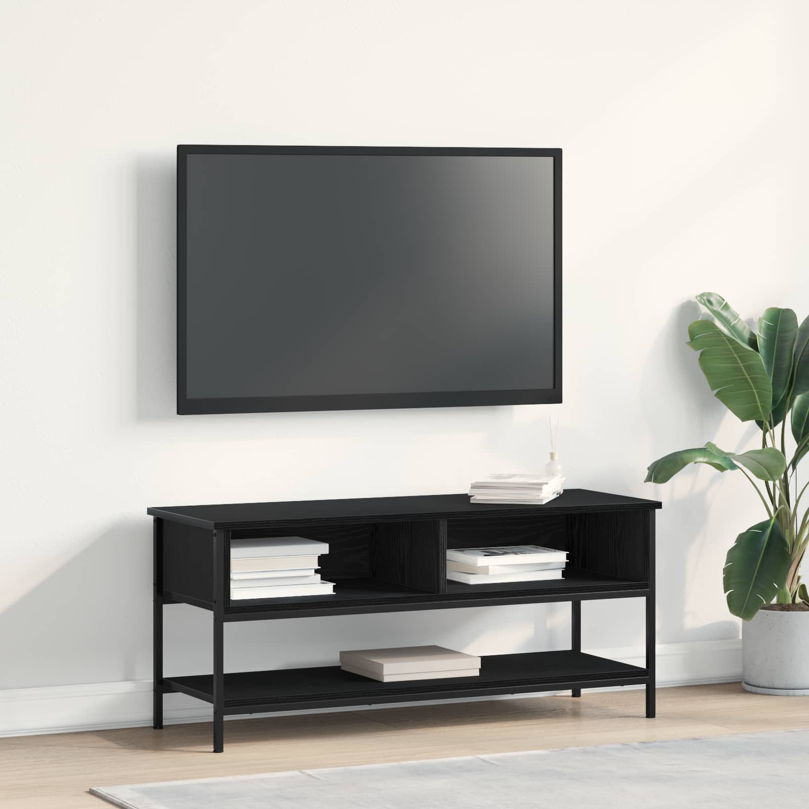 Sestava TV skříněk Černý dub 100 x 35 x 45 cm kompozitní dřevo