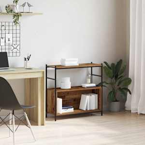 Knjižna polica Dimljeni hrast 80 x 30 x 78.5 cm Konstruiran les