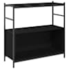 vidaXL Raamatukapp 80 x 30 x 78,5 cm Tehispuit Must tamm