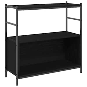 vidaXL Raamatukapp 80 x 30 x 78,5 cm Tehispuit Must tamm