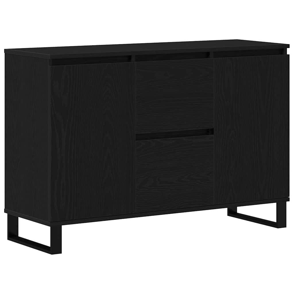 Thumbnail - vidaXL Sideboard Schwarz Eichen-Optik 101,5 x 35 x 70 cm Holzwerkstoff
