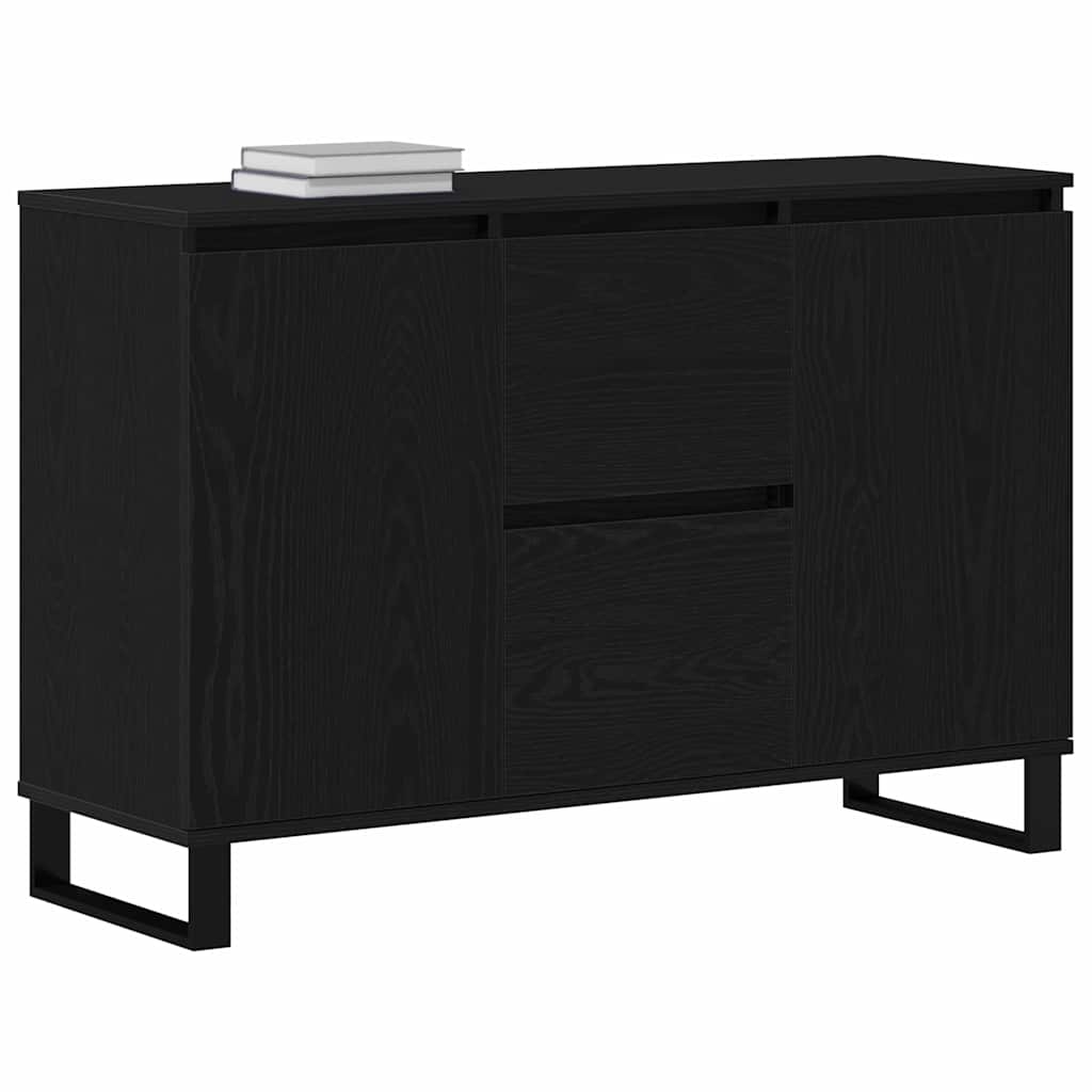 Thumbnail - vidaXL Sideboard Schwarz Eichen-Optik 101,5 x 35 x 70 cm Holzwerkstoff