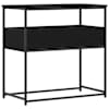 vidaXL Konsoollaud Must tamm 75 x 40 x 75 cm Tehispuit