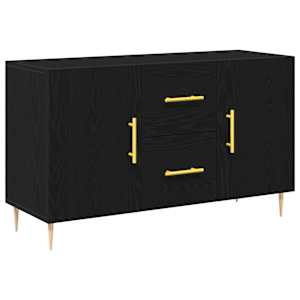 Servírovací skříň Černý dub 100 x 36 x 60 cm kompozitní dřevo - obrázek 2