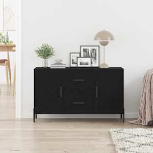 Servírovací skříň Černý dub 100 x 36 x 60 cm kompozitní dřevo - obrázek 4
