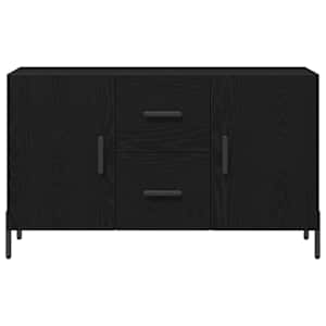 Servírovací skříň Černý dub 100 x 36 x 60 cm kompozitní dřevo - obrázek 7