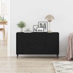 Servírovací skříň Černý dub 100 x 36 x 60 cm kompozitní dřevo - obrázek 4