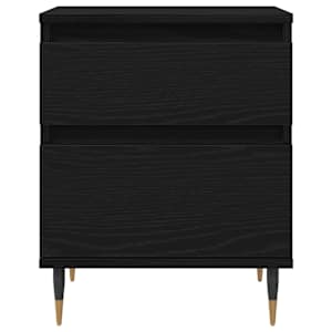 Noční skříňka 2 pcs Černý dub 40 x 35 x 50 cm kompozitní dřevo - obrázek 7