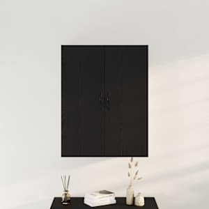 Nástěnná skříň Černý dub 69,5 x 34 x 180 cm kompozitní dřevo - obrázek 4