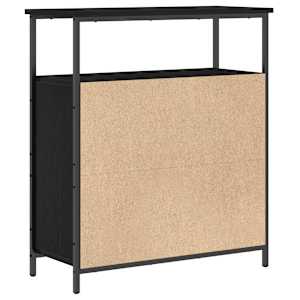 Servírovací skříň Černý dub 70 x 30 x 80 cm kompozitní dřevo - obrázek 8