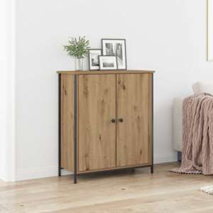 Strani šal Umetni hrast 70 x 30 x 80 cm Konstruiran les