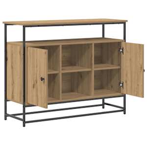 Servírovací skříň Artisanový dub 100 x 35 x 80 cm - obrázek 5