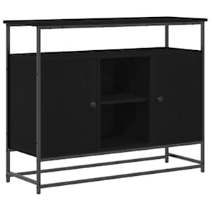Servírovací skříň Černý dub 100 x 35 x 80 cm kompozitní dřevo - obrázek 2