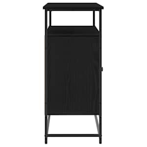 Servírovací skříň Černý dub 100 x 35 x 80 cm kompozitní dřevo - obrázek 7