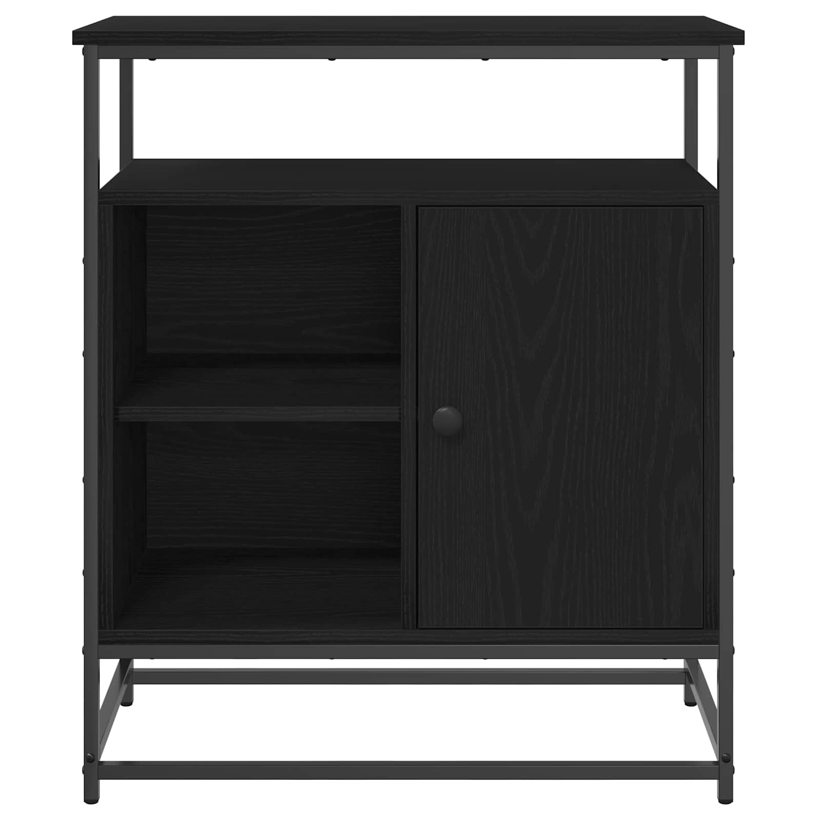 Servírovací skříň Černý dub 69 x 35 x 80 cm kompozitní dřevo - obrázek 6